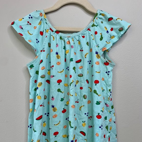 HANNA ANDERSSON Girls Fruit Dress 130 8 Cotton Summer Watermelon Girl Slipover - Picture 3 of 8